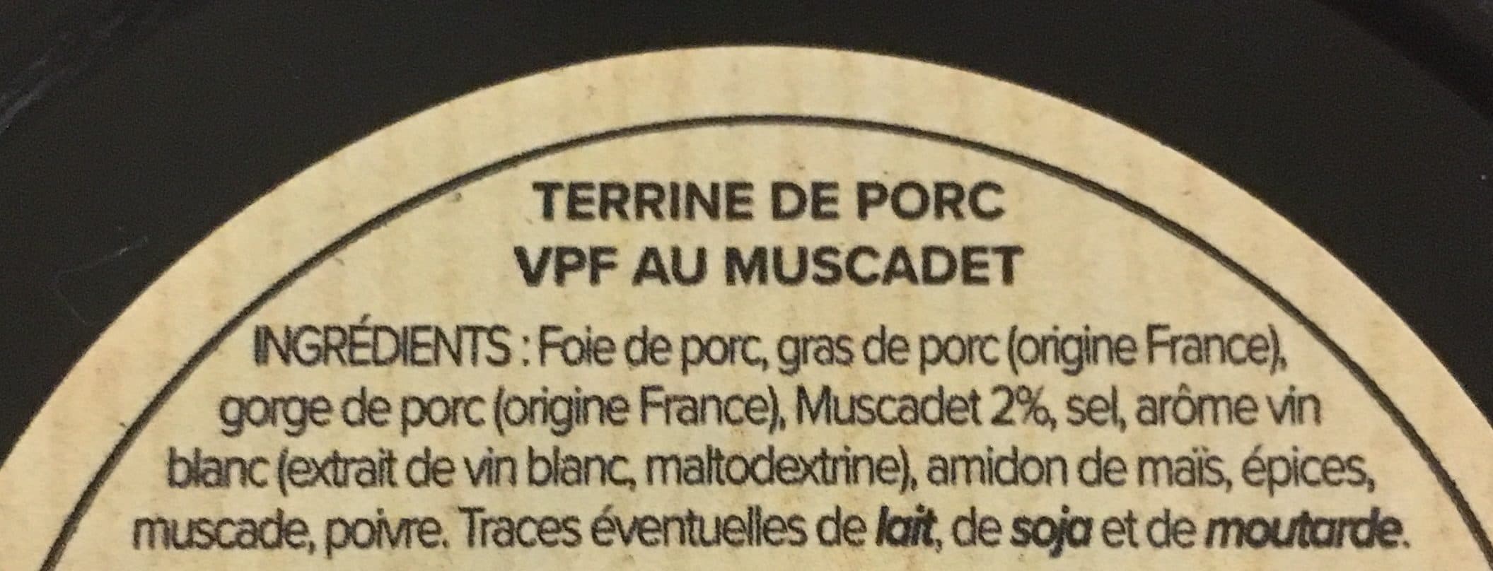 Le Porc Francais Terrine de porc au muscadet packshot