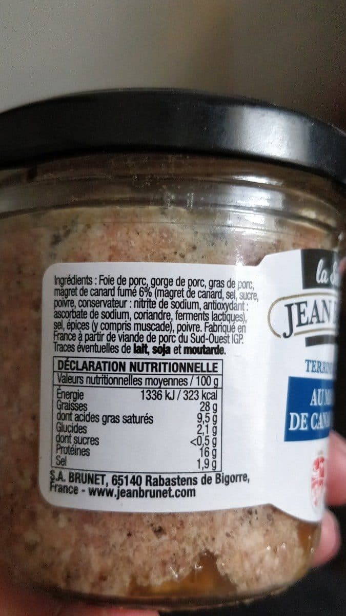 Jean Brunet Terrine de porc au magret de canard fumé packshot