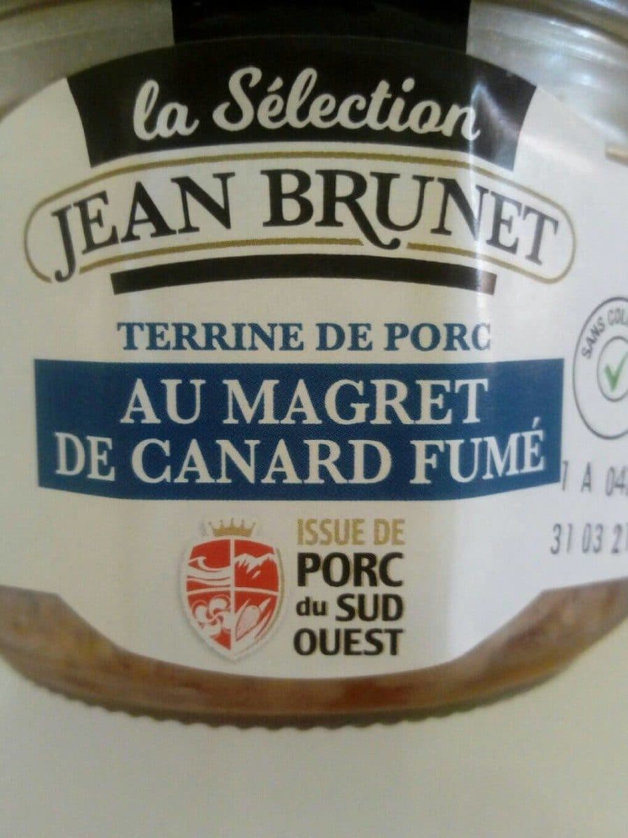 Jean brunet Terrine de porc au magret de canard fumé packshot