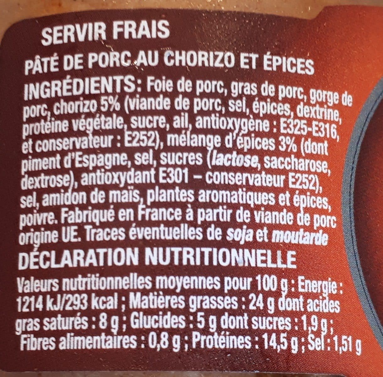 Open Food Facts Pâté de Porc packshot
