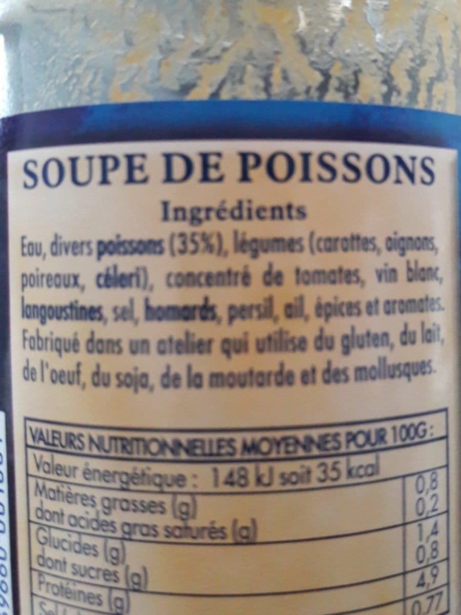 Open Food Facts Soupe de poissons packshot