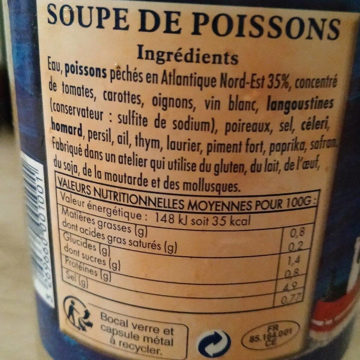 Open Food Facts Soupe de poissons packshot
