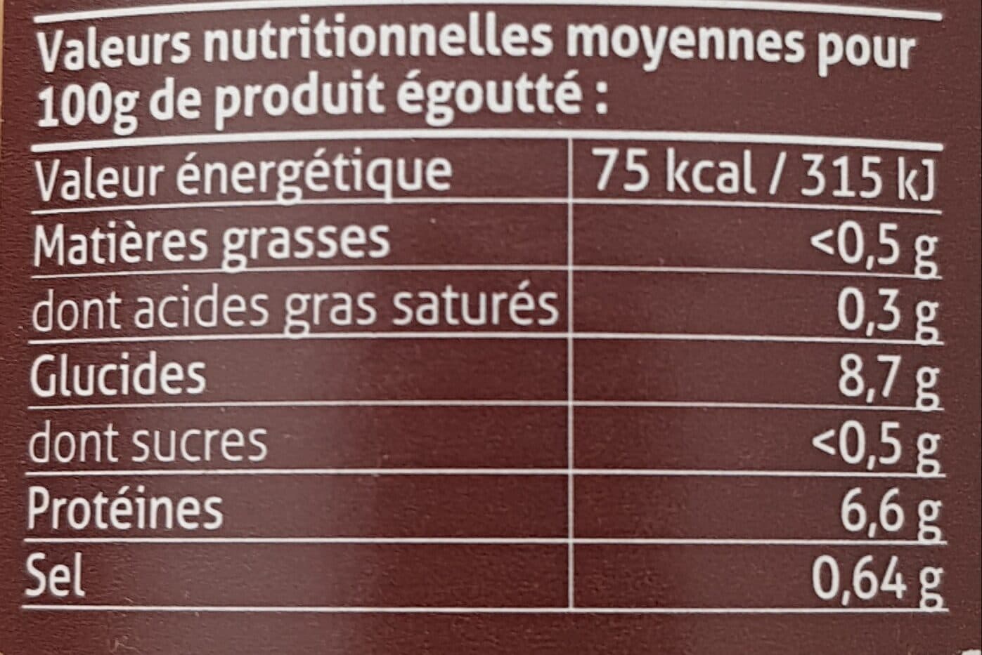Gastromer Mogettes de Vendee cuites au naturel GASTROMER packshot