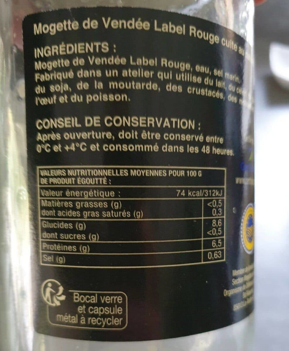 Open Food Facts Mogette de vendée cuite au naturel packshot