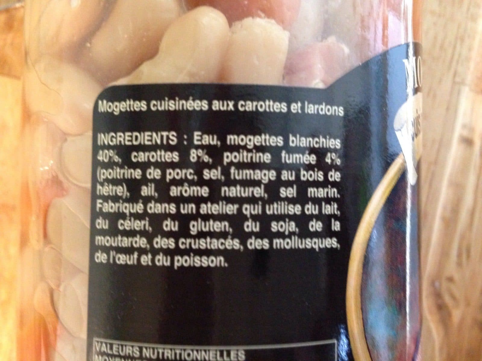 Open Food Facts Mogettes cuisinées à l'ancienne packshot
