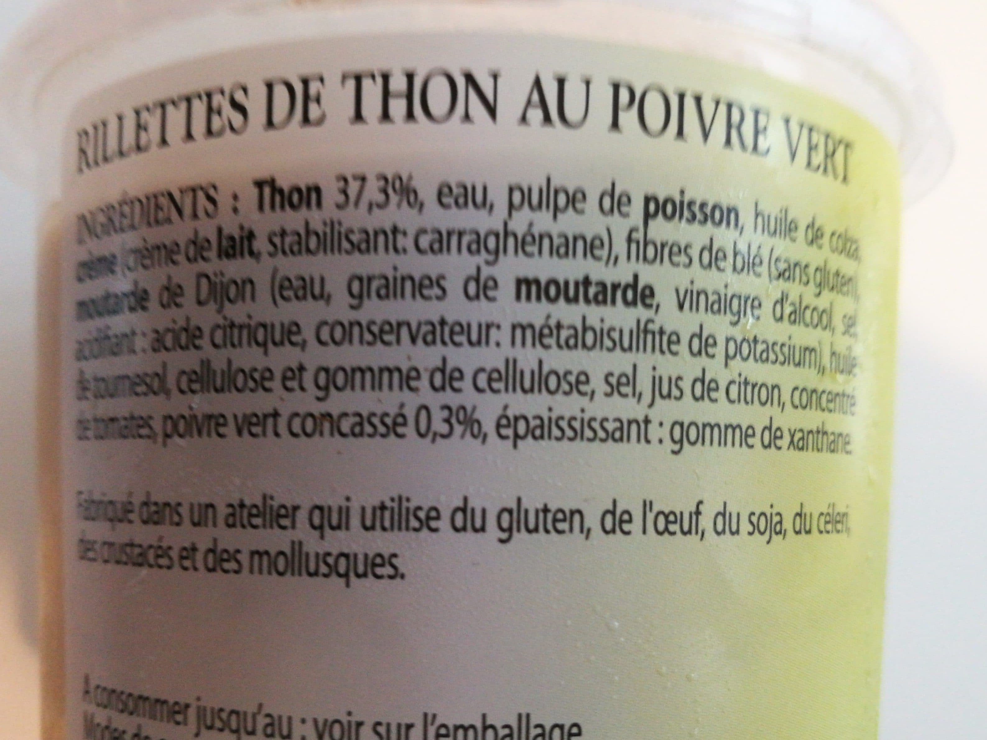 Gastrocean Rillettes de thon au poivre vert packshot
