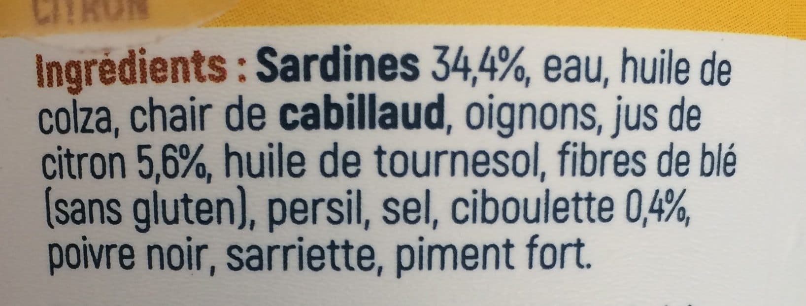 Gastromer Les émiettés sardines cuisines au citron packshot