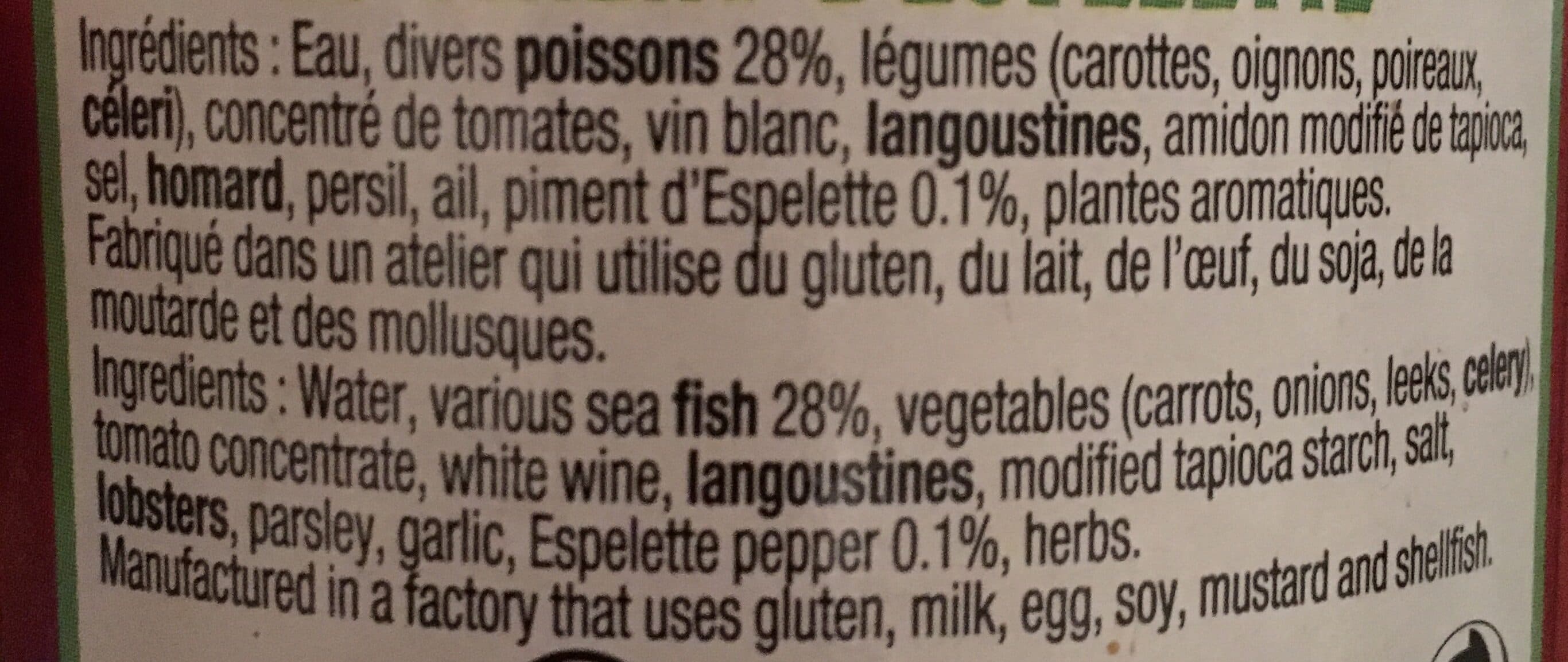 Gastromer Soupe de poissons Piment d'espelette packshot