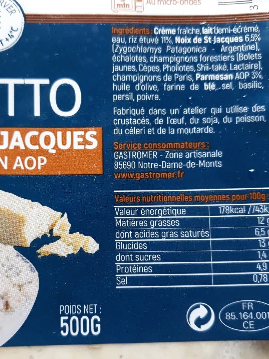 Gastromer Risotto Aux Saint-Jacques packshot