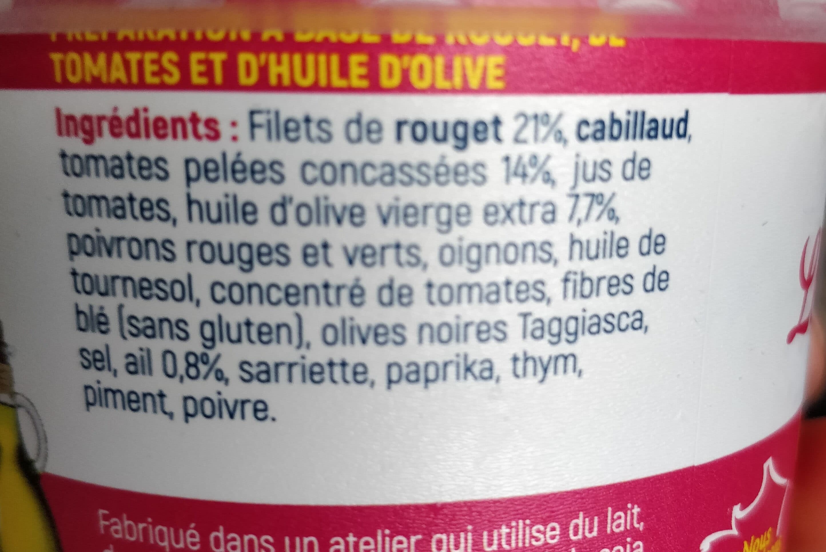 Gastromer Les emiettés rouget provençale packshot