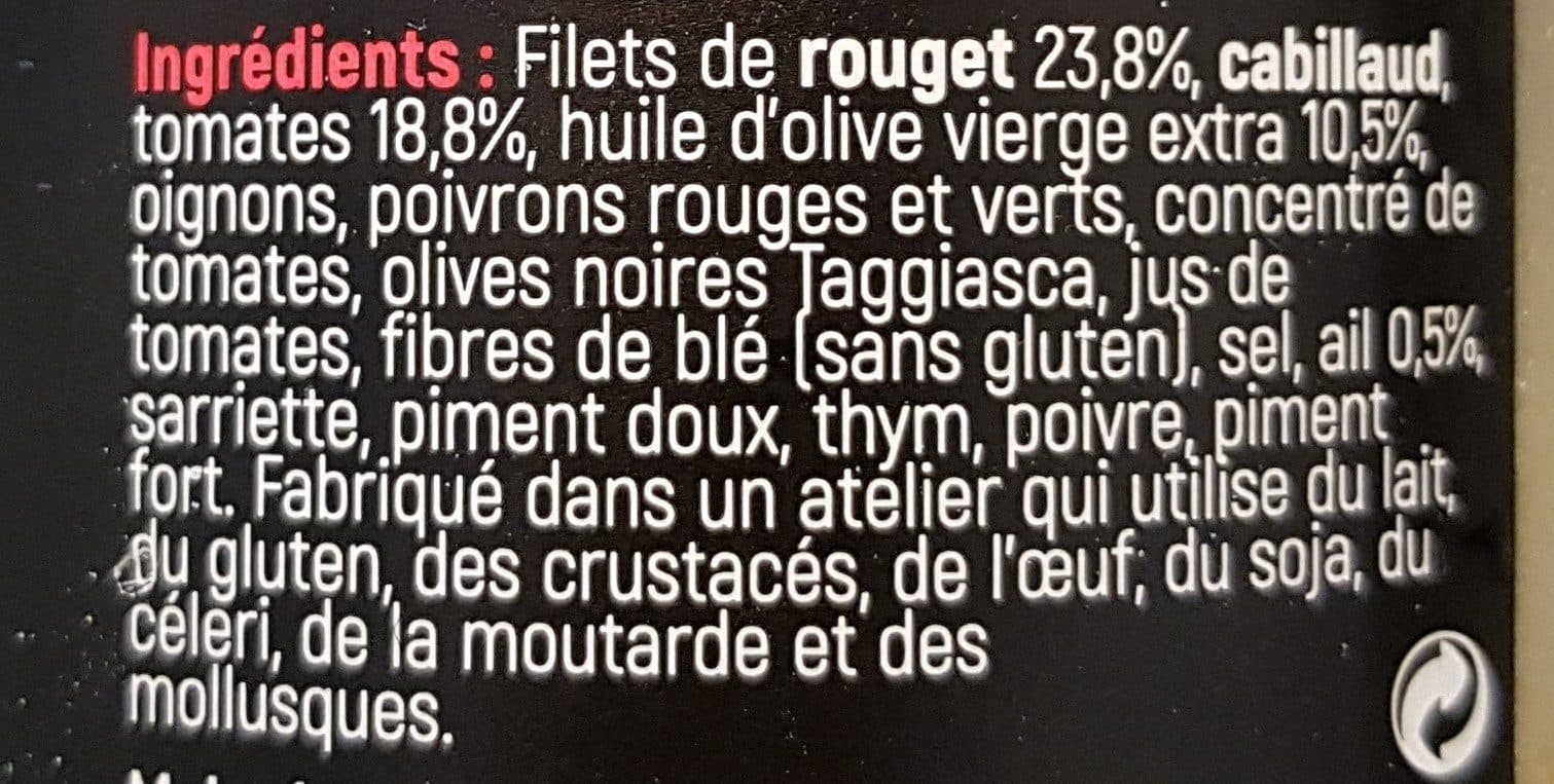 Gastromer Les émiettés Rouget à la Provençale packshot