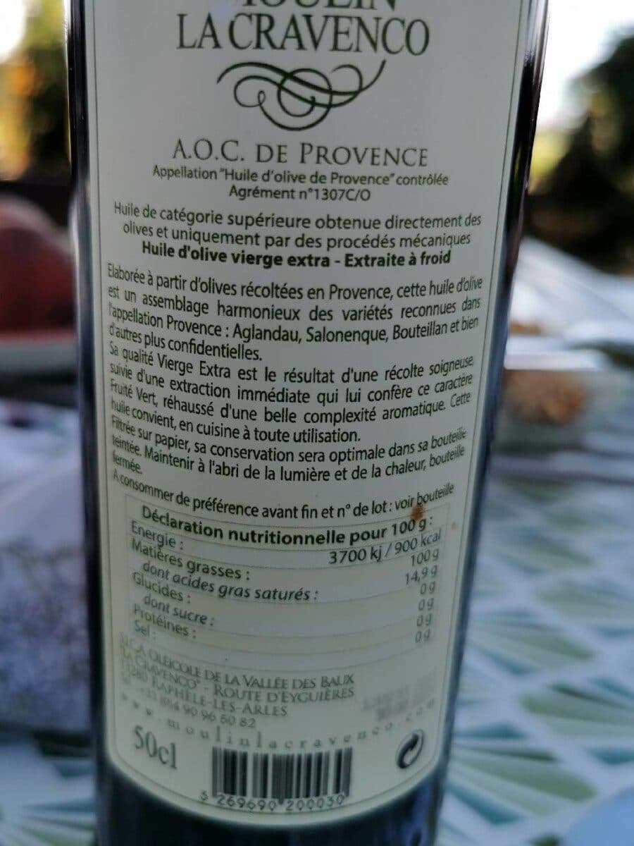 Sica Oleicole De La Vallee Des Baux Moulin la Cravenco packshot