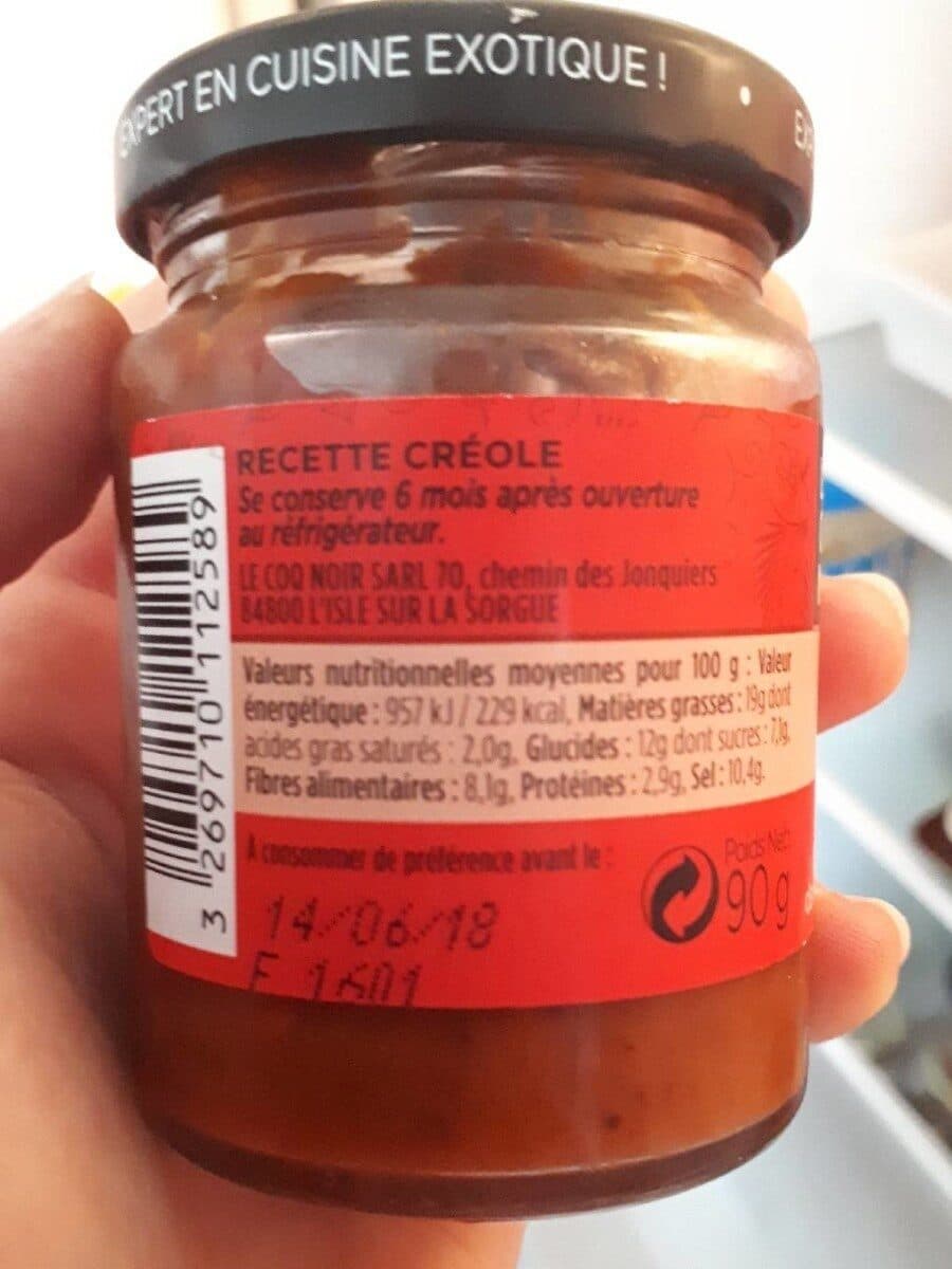 Le coq noir Purée De Piment Rouge Fort packshot