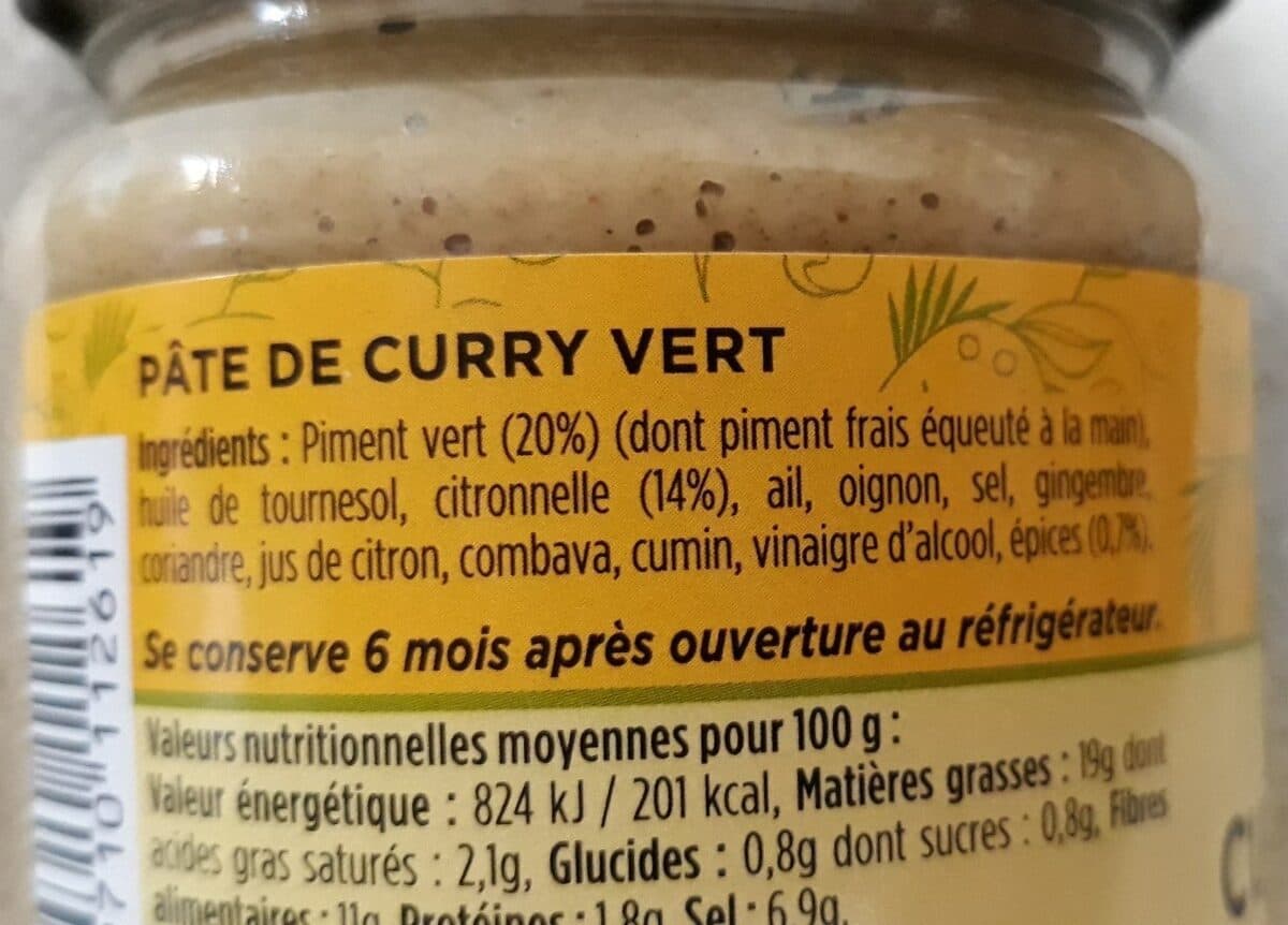 Le Coq Noir Pate de curry vert packshot