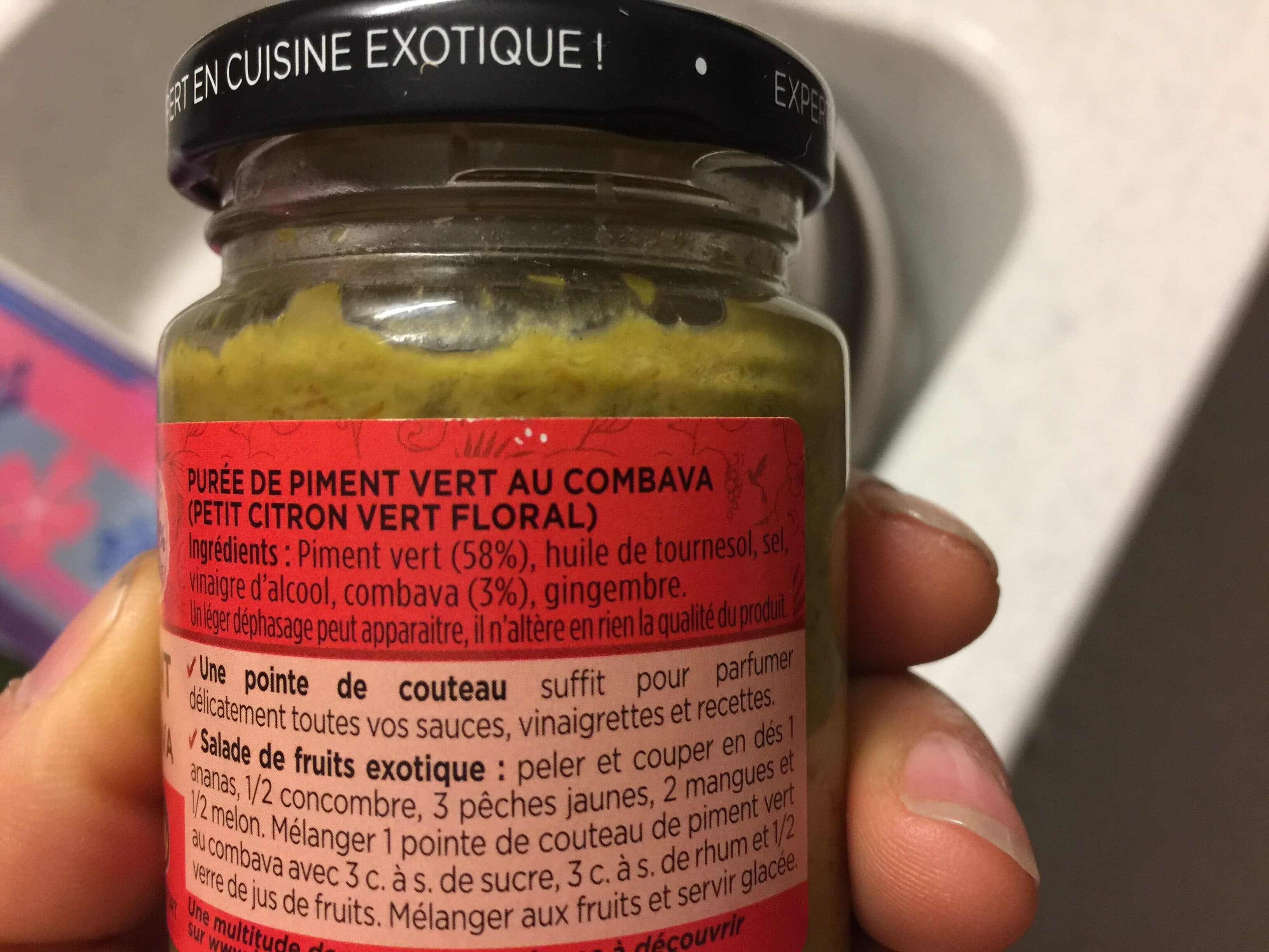 Le coq noir Purée De Piment Vert Au Combava Extra-fort packshot