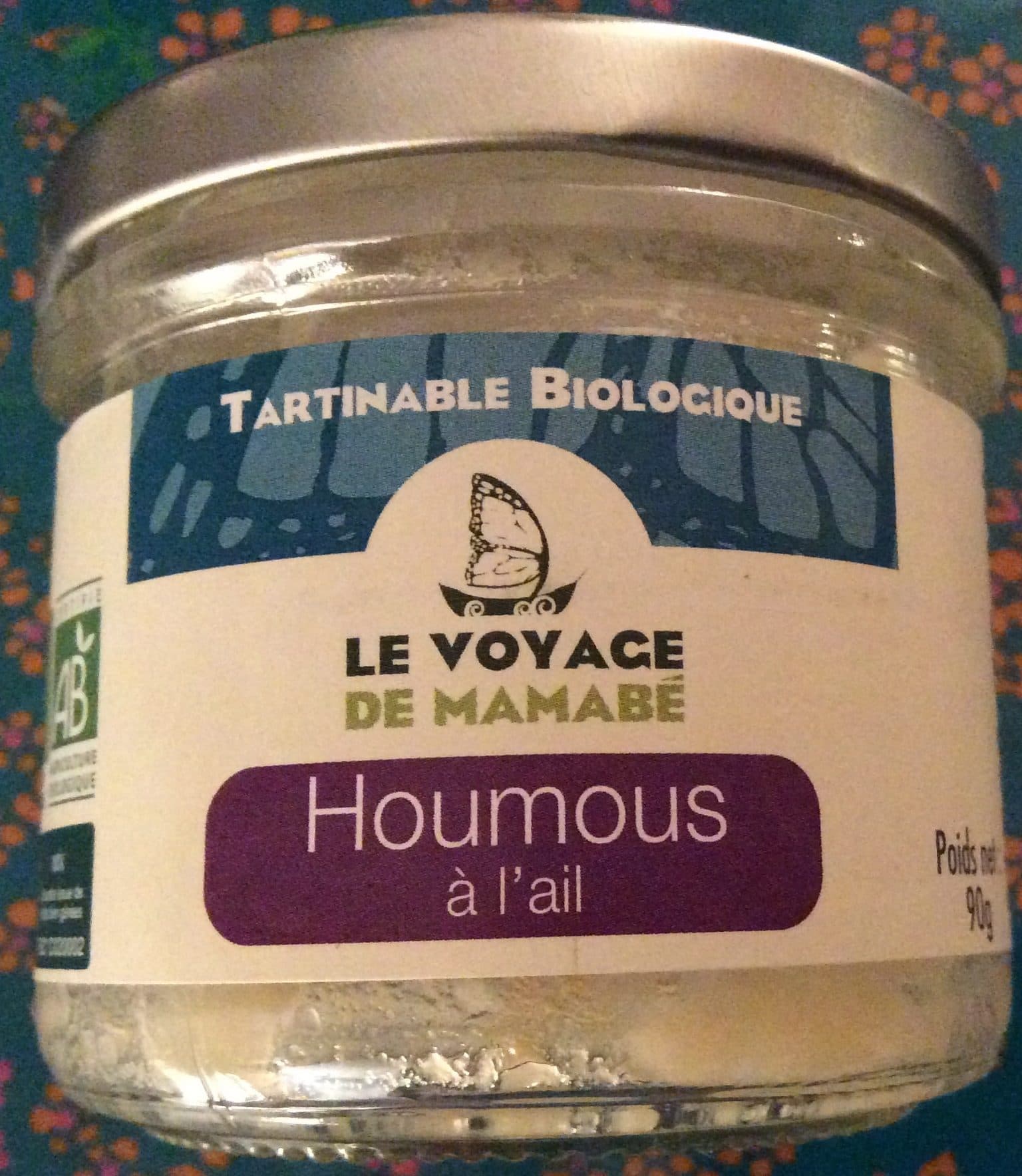 Le voyage de Mamabé Le voyage de Mamabé - Houmous à l'ail packshot