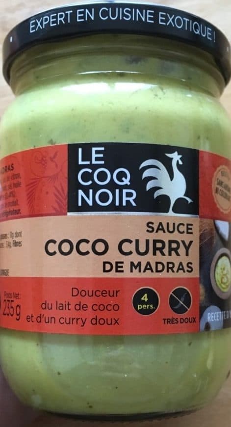 Le Coq Noir Sauce coco curry de madras packshot
