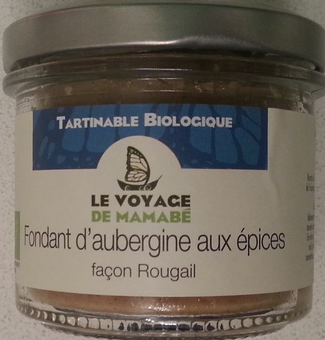 Le Voyage de Mamabé Fondant d'aubergine aux épices façon Rougail packshot