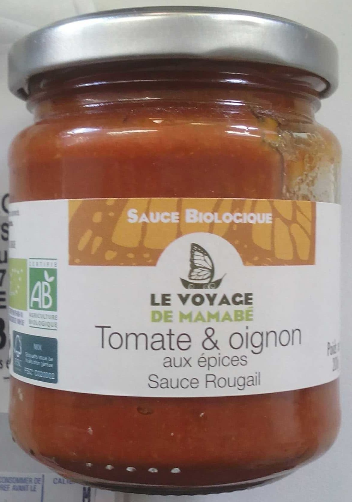 Le Voyage de Mamabé Tomate & oignon aux épices packshot
