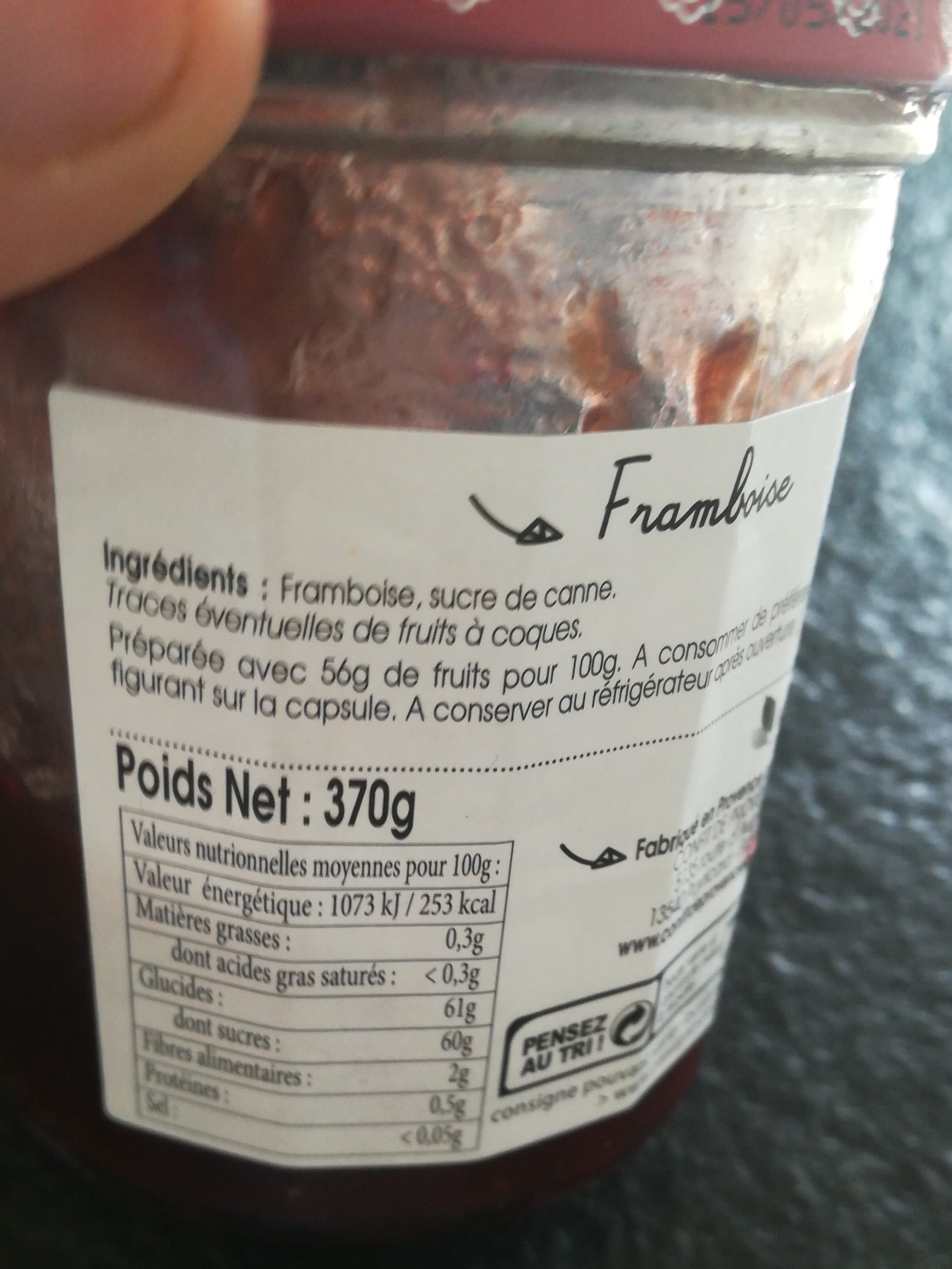Confi De Provence Confiture Framboises packshot