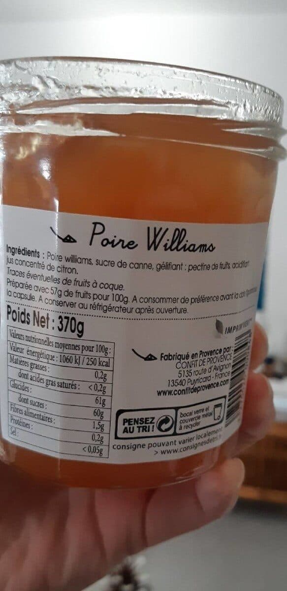 Vergers Des Alpilles Confiture de poire william packshot