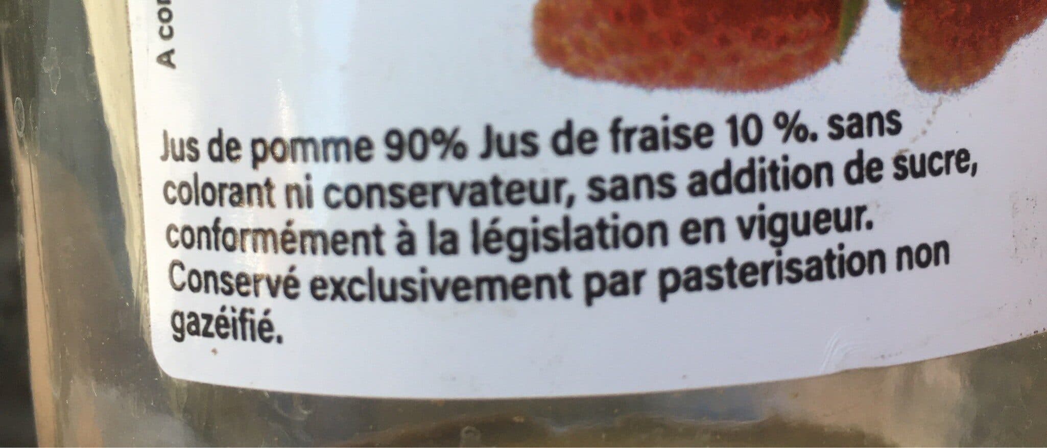 Open Food Facts Jus de pomme-fraise packshot