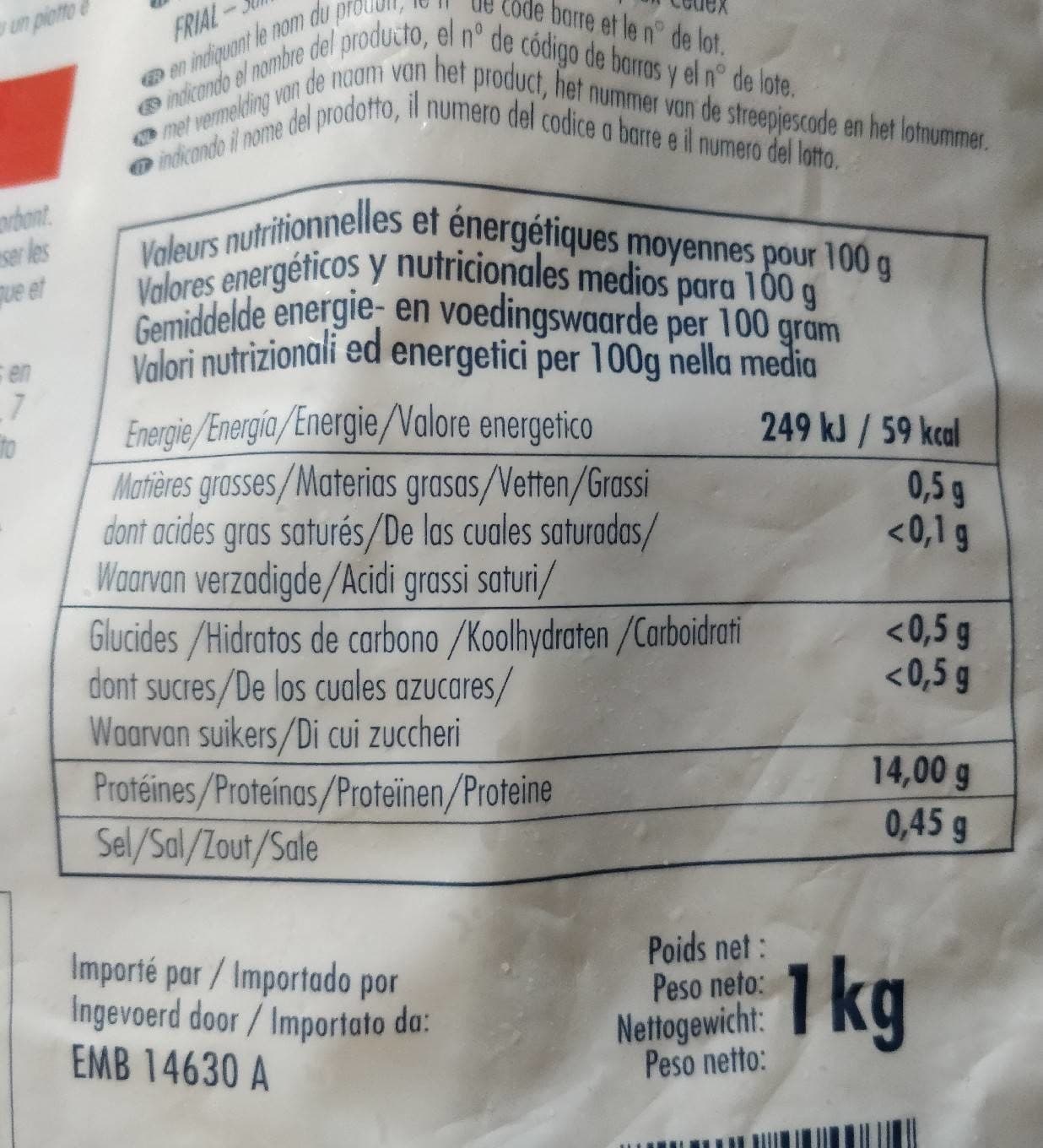 La Table Des Pêcheurs Queues de lotte de Chine packshot