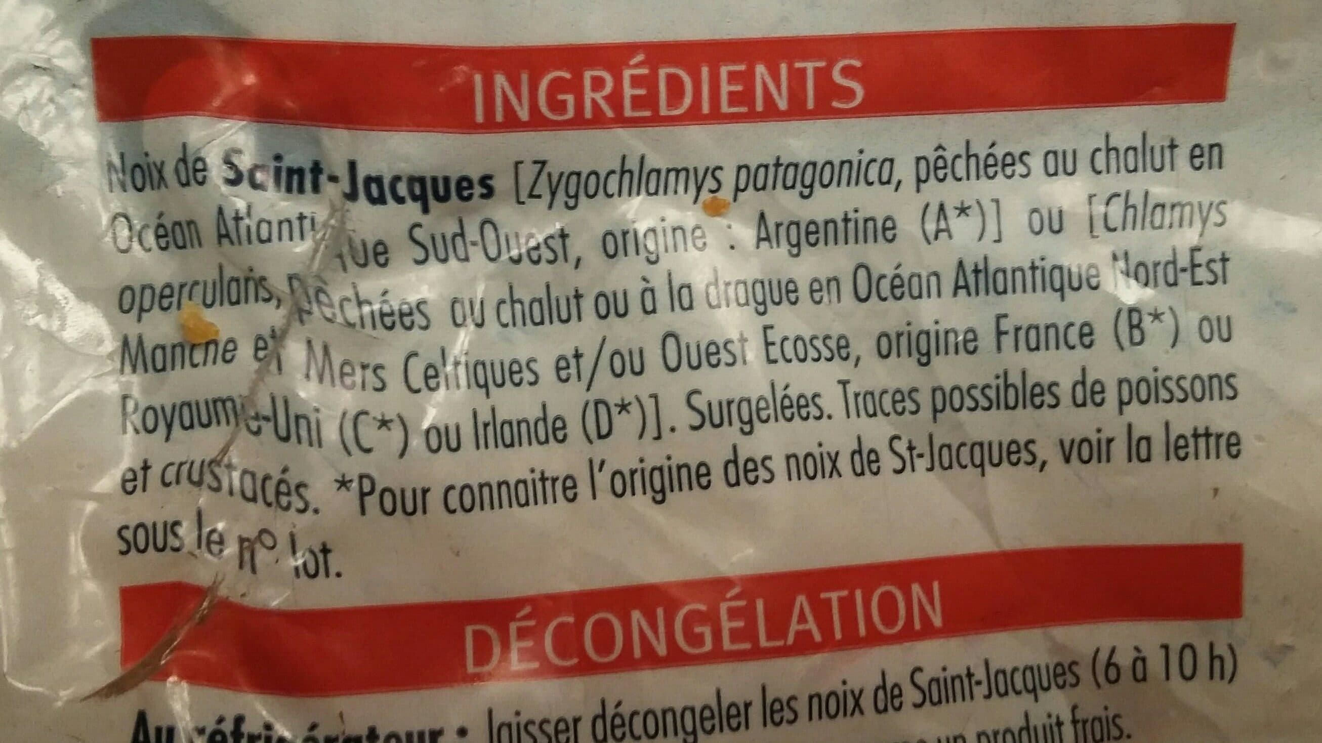 la table de pêche 1KG Sachet Petite Noix Saint Jacques packshot