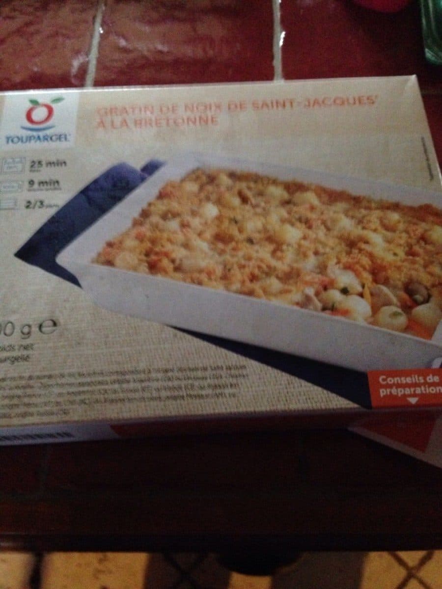 Toupargel Gratin noix saint jacques a la bretonne packshot