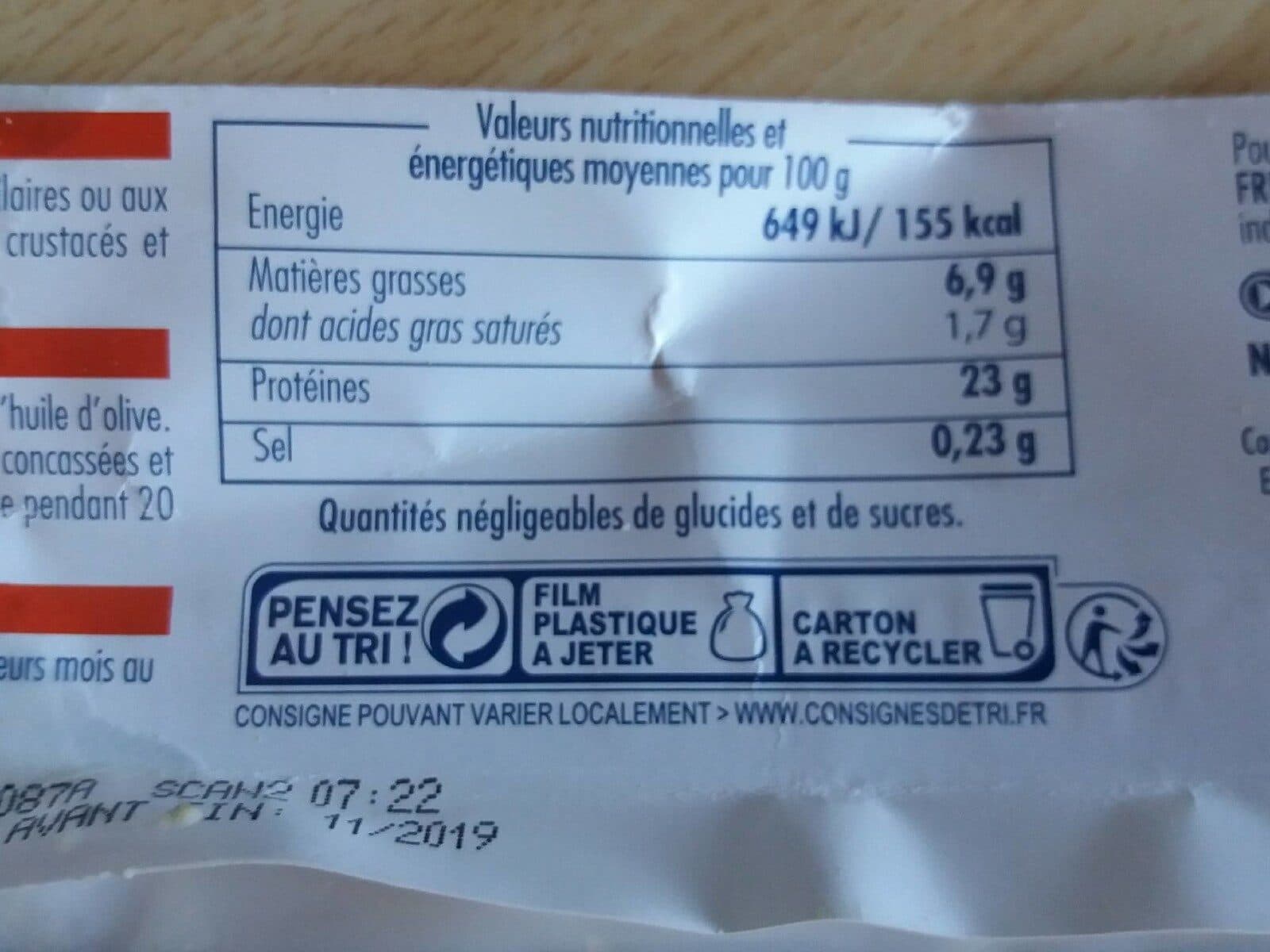 La Table des Pêcheurs Tronçons de Saumonette packshot