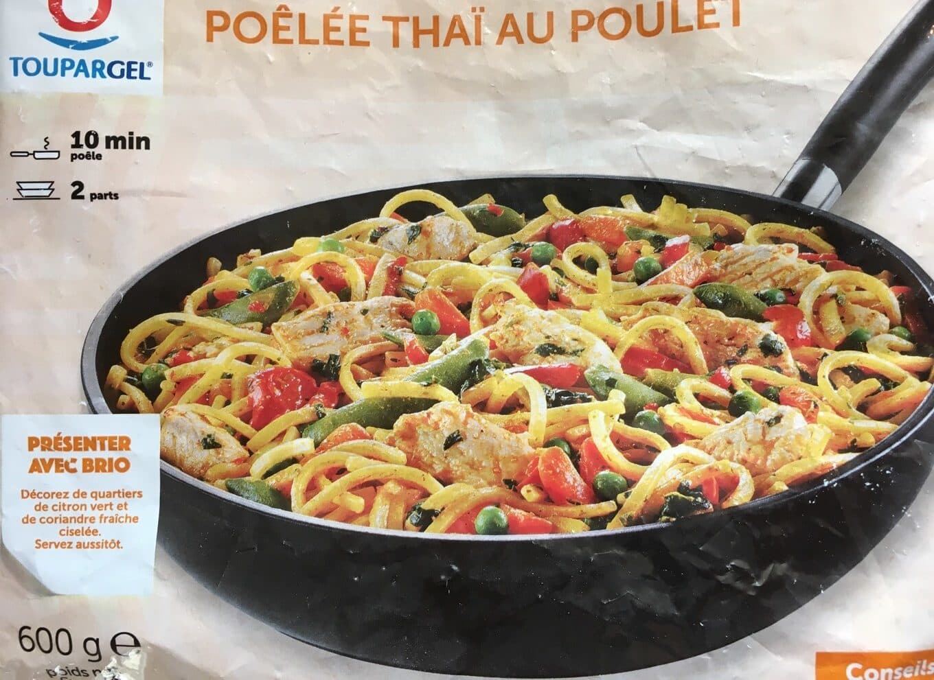 Toupargel Poelee Thai au poulet packshot