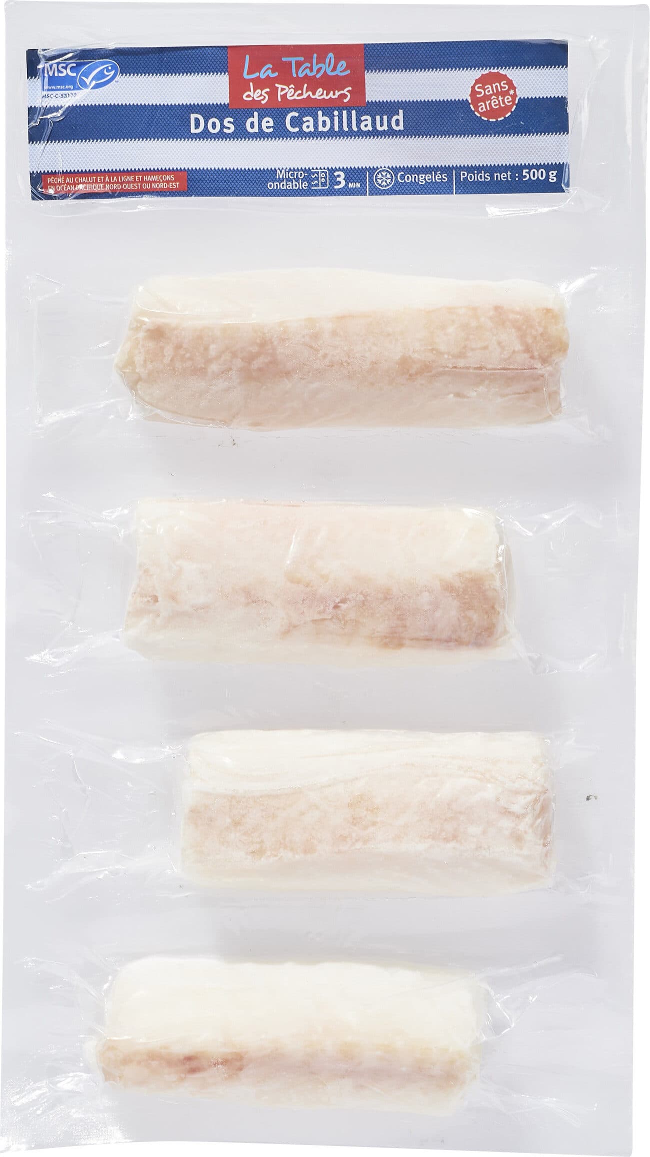La Table des Pêcheurs Dos de Cabillaud packshot