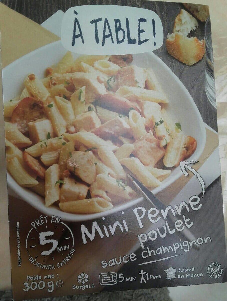 Croque gel Mini penne poulet sauce champignon packshot