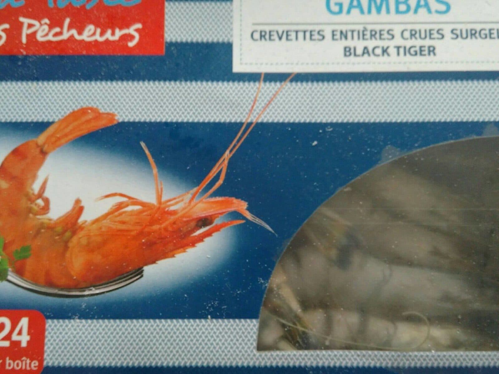 La Table des Pêcheurs Gambas entières crues, 400g packshot