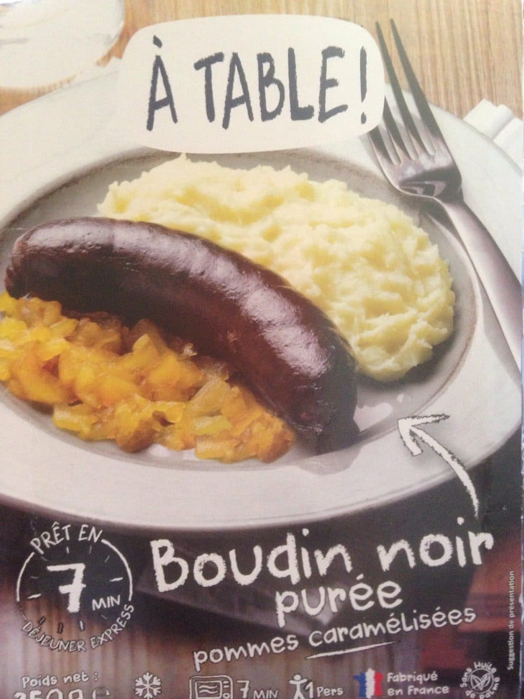 Frial Boudin noir purée pommes caramélisées packshot