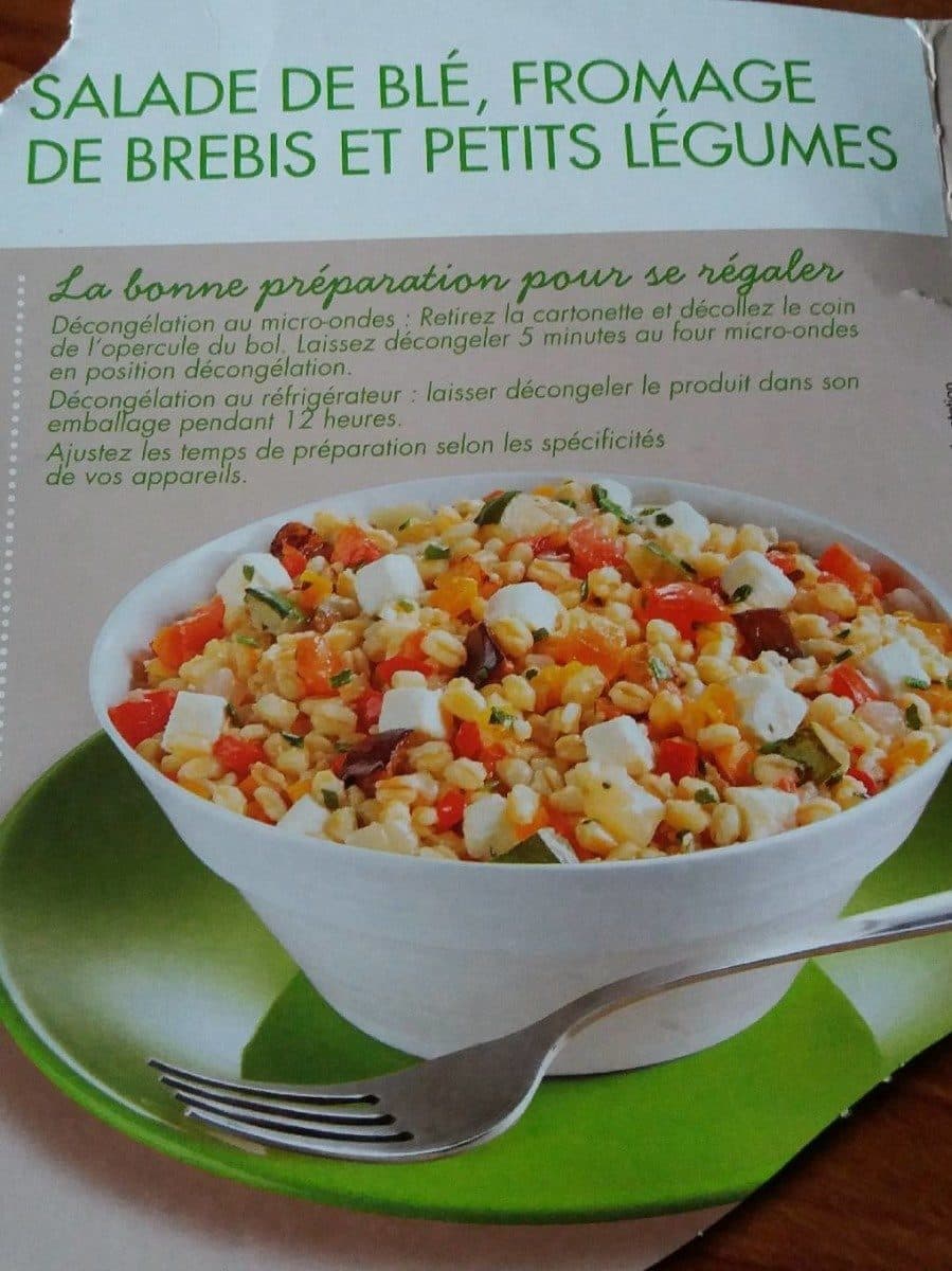 Toupargel Salade de blé, fromage de brebis et petits légumes packshot