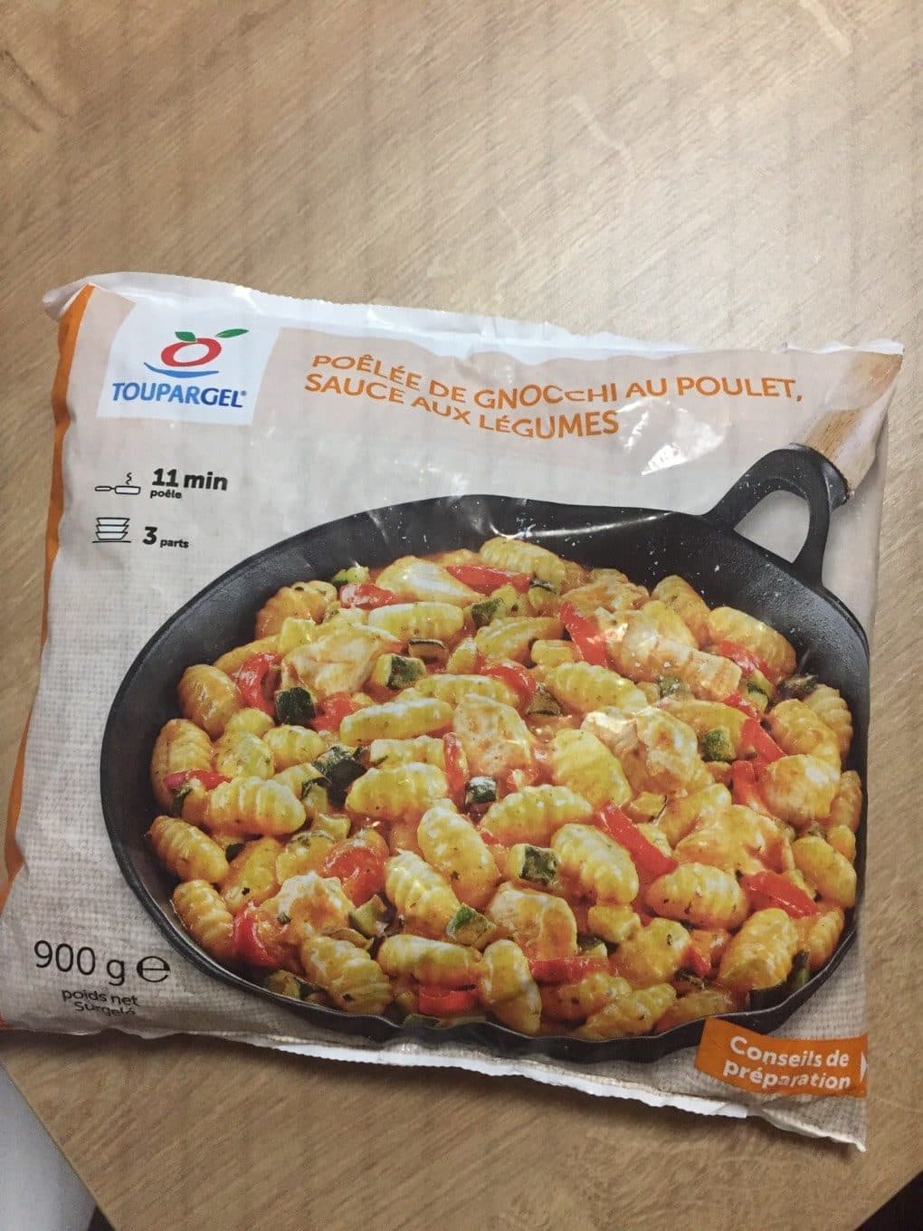 Toupargel Poelee de gnocchi au poulet sauce aux legumes packshot