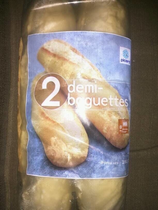 Picard 2 Demi-baguettes Précuites packshot
