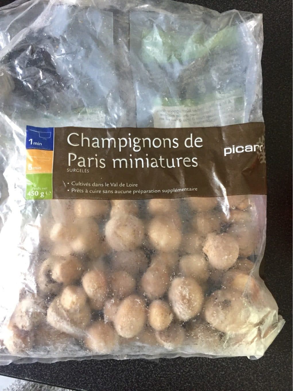 Picard Champignons de Paris Miniatures. Le Sac De 450 Grammes packshot