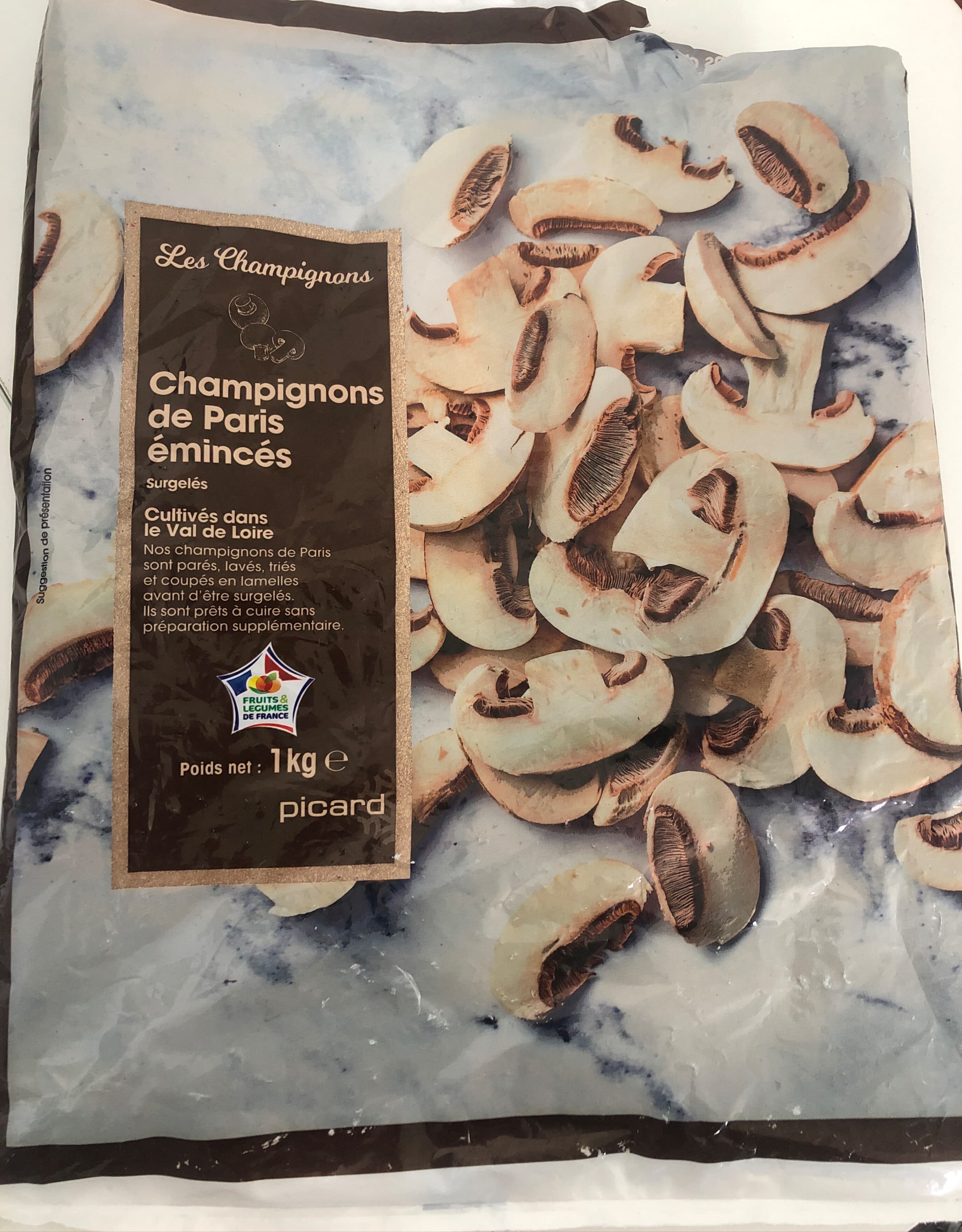 Picard Champignons de Paris émincés packshot