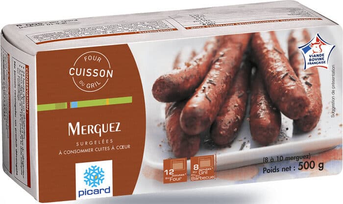 Picard Merguez surgelées packshot