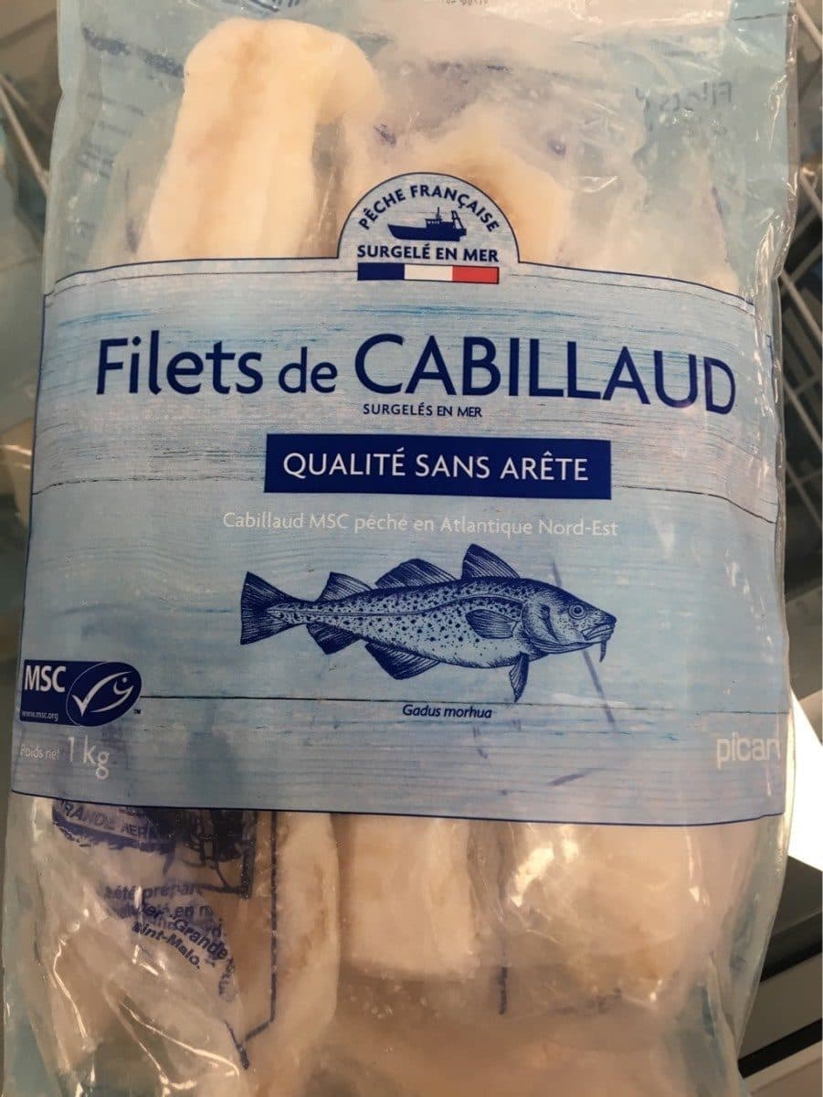 Picard Filets de Cabillaud packshot