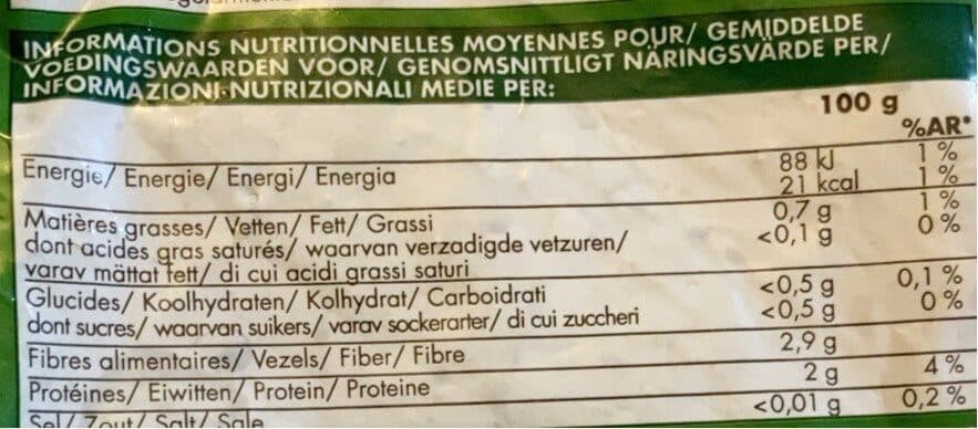 Picard Oseille coupée packshot