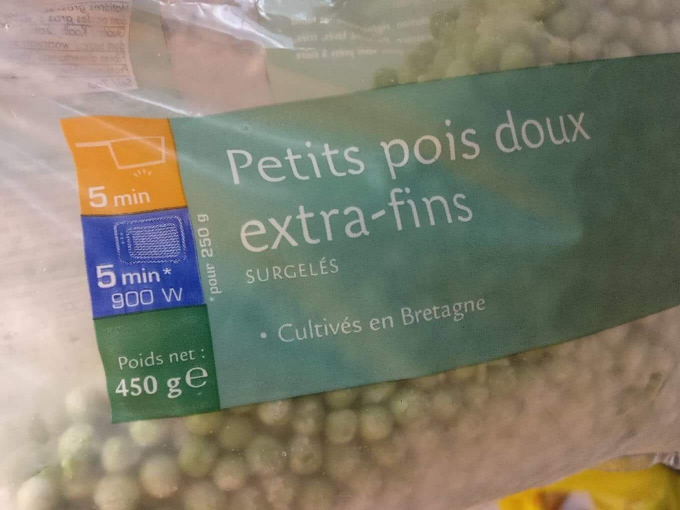 Picard Petits pois packshot