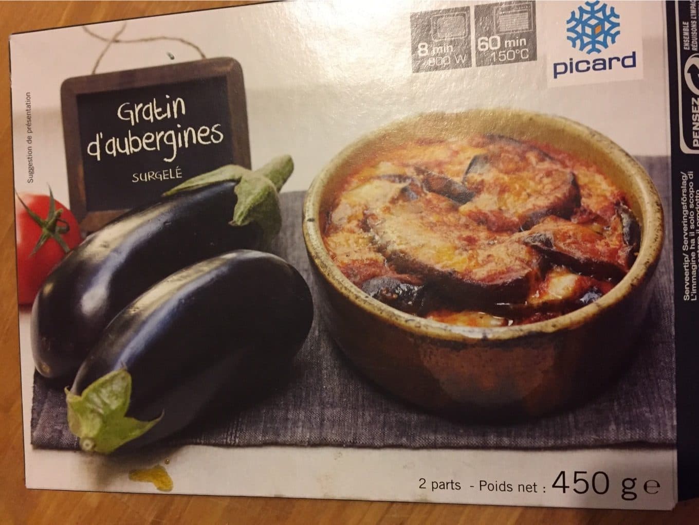Picard Gratin d'Aubergines packshot