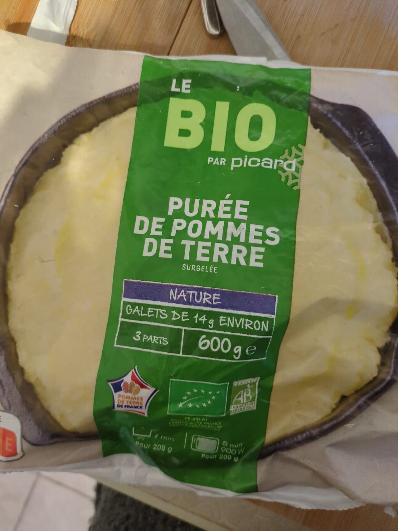 Picard Purée De Pommes De Terre Bio. Le Sac De 600 Grammes packshot