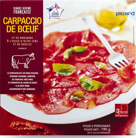 picard Carpaccio de boeuf packshot