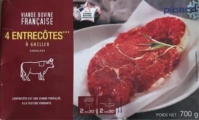 Picard 4 Entrecôtes packshot