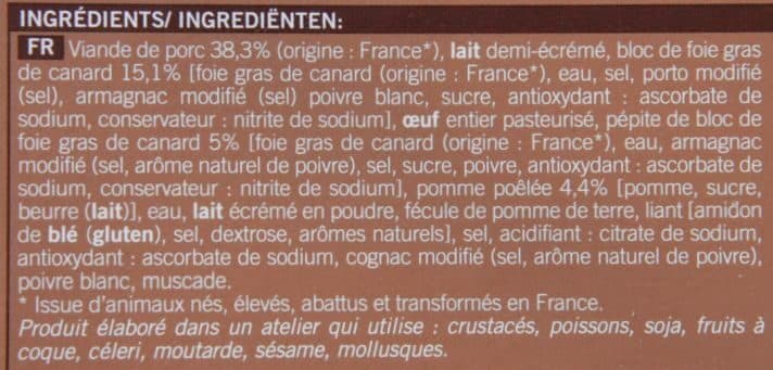 Picard 2 Boudins blancs au bloc de foie gras de canard (20%) cuits packshot
