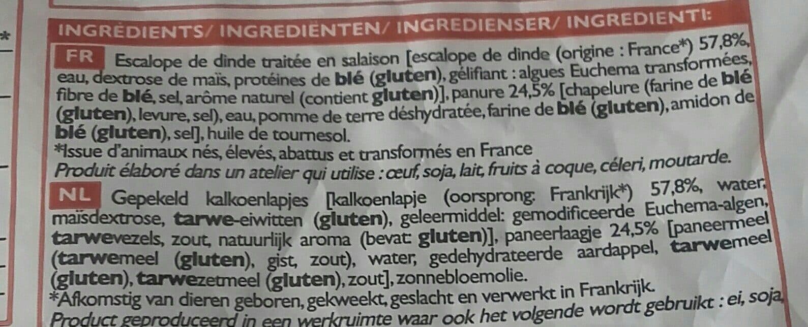 Picard Escalopes de dinde à la viennoise packshot